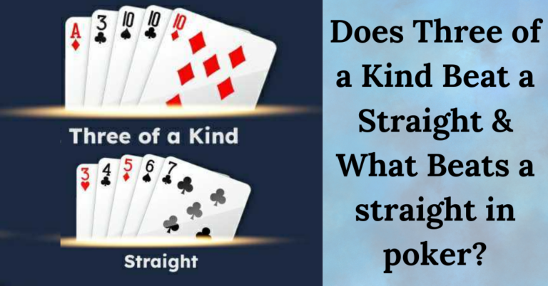 Does Three of a Kind Beat a Straight? (Poker Hands)